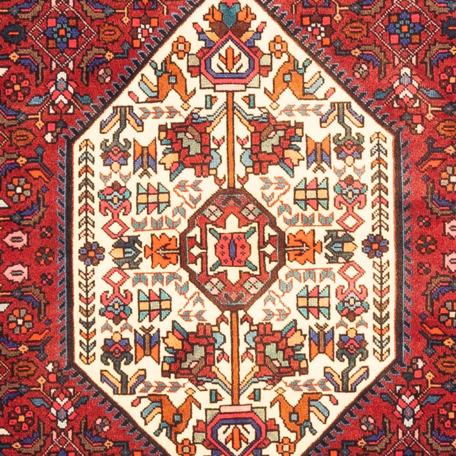 Tapis persan - Nomadic - 155 x 100 cm - rouge