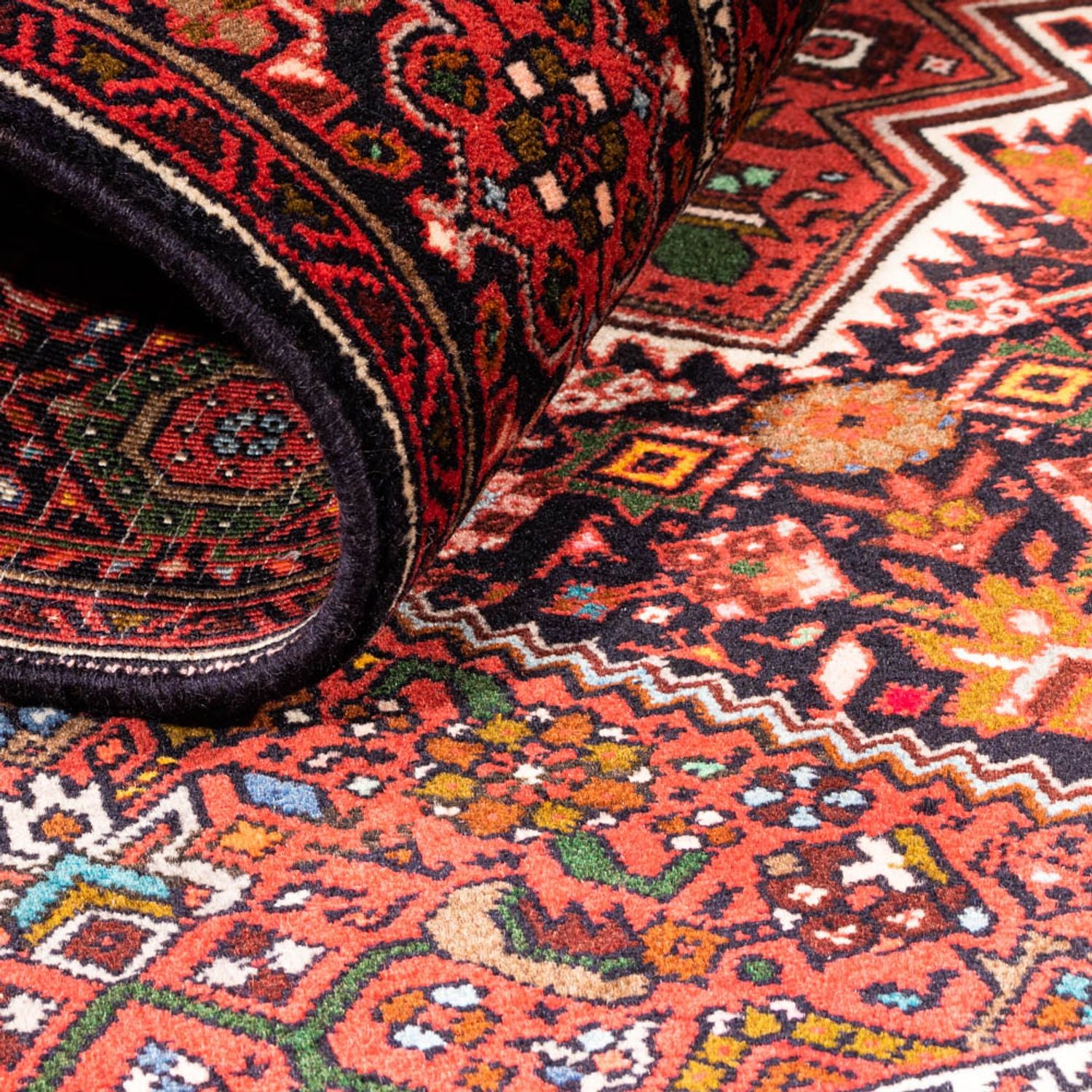 Tapis persan - Nomadic - 155 x 103 cm - rouge