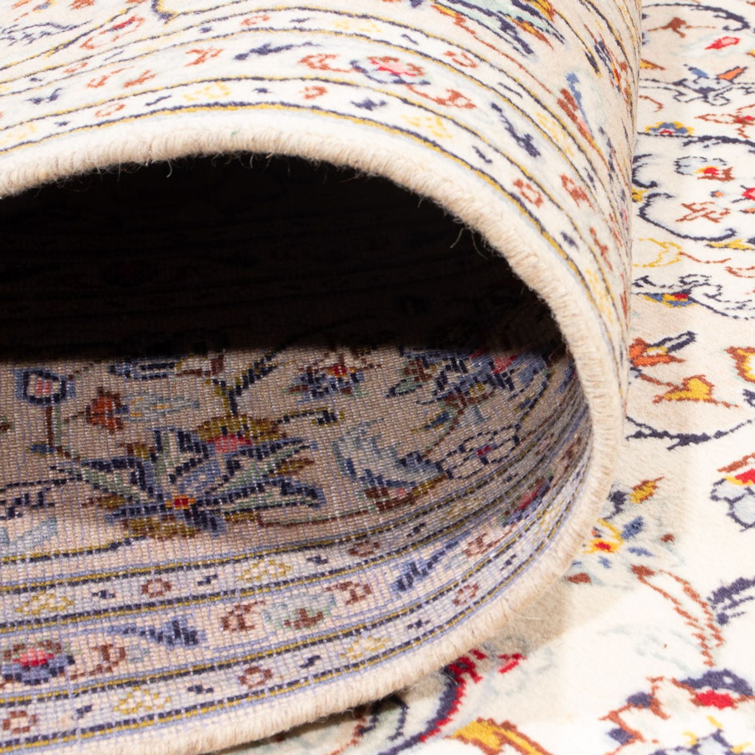 Tapis persan - Keshan - 300 x 194 cm - crème