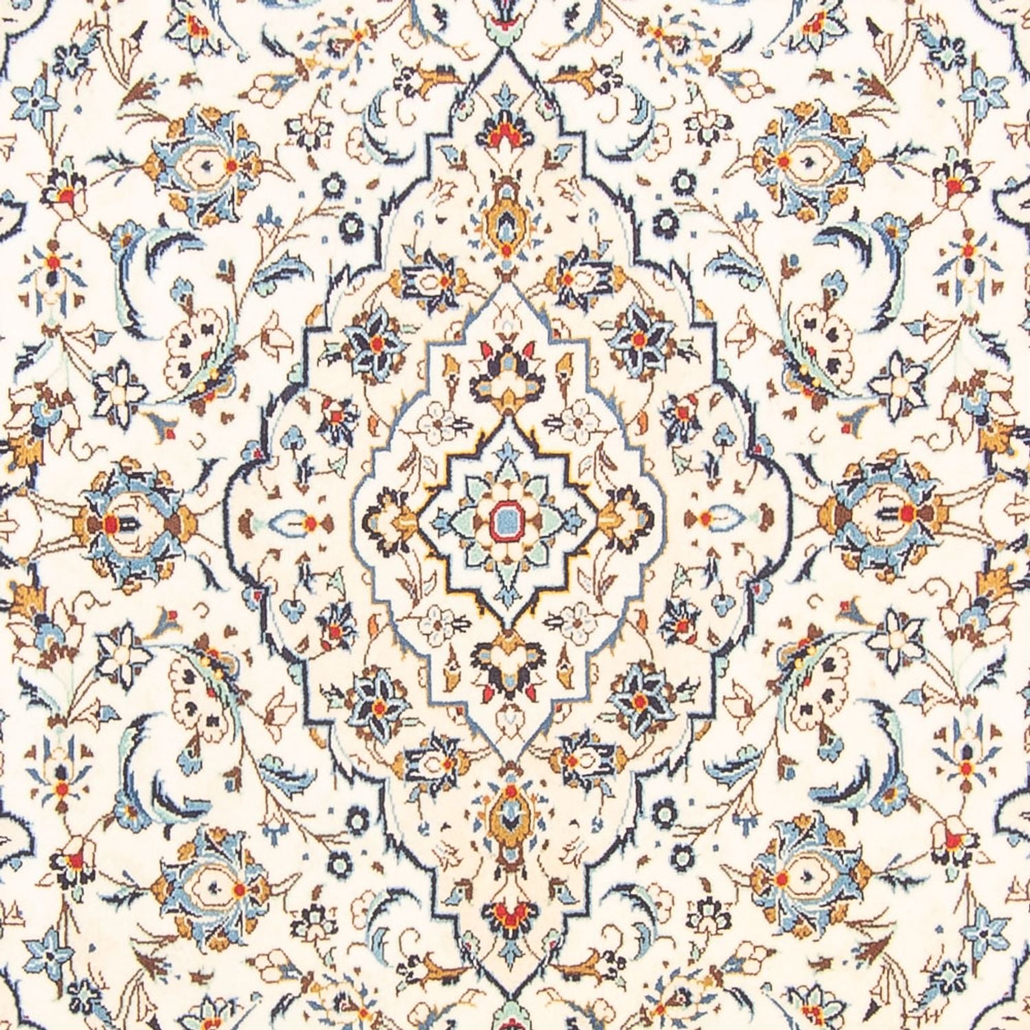 Tapis persan - Keshan - 304 x 196 cm - crème