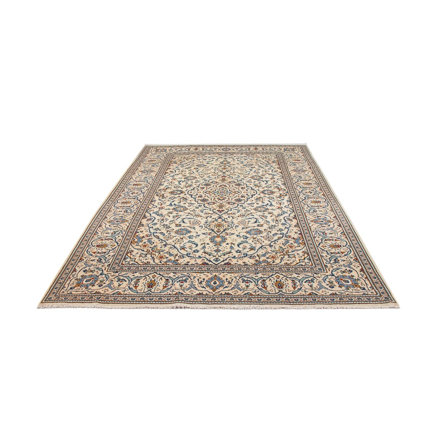 Tapis persan - Keshan - 304 x 196 cm - crème