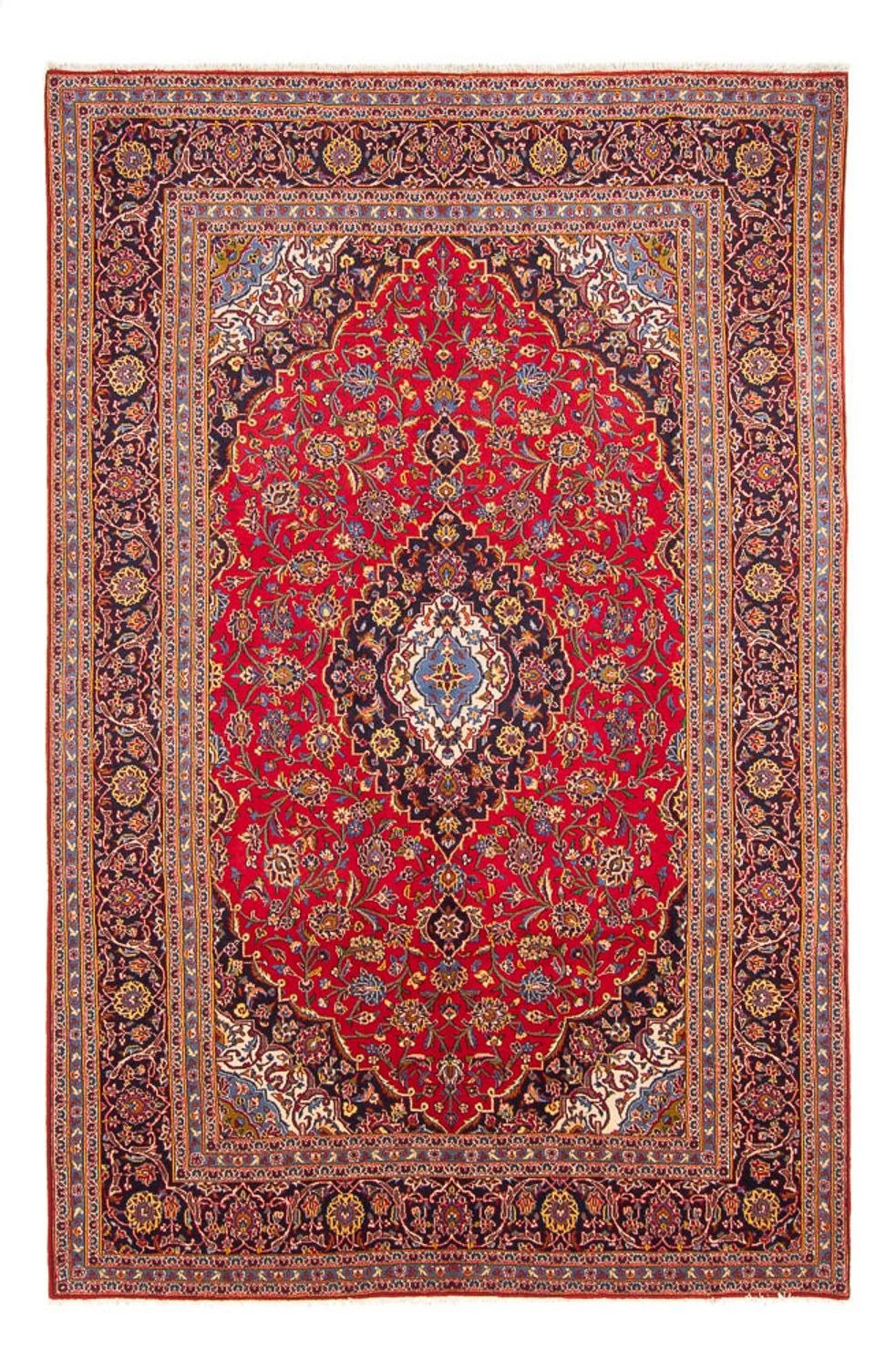Tapis persan - Keshan - 296 x 203 cm - rouge