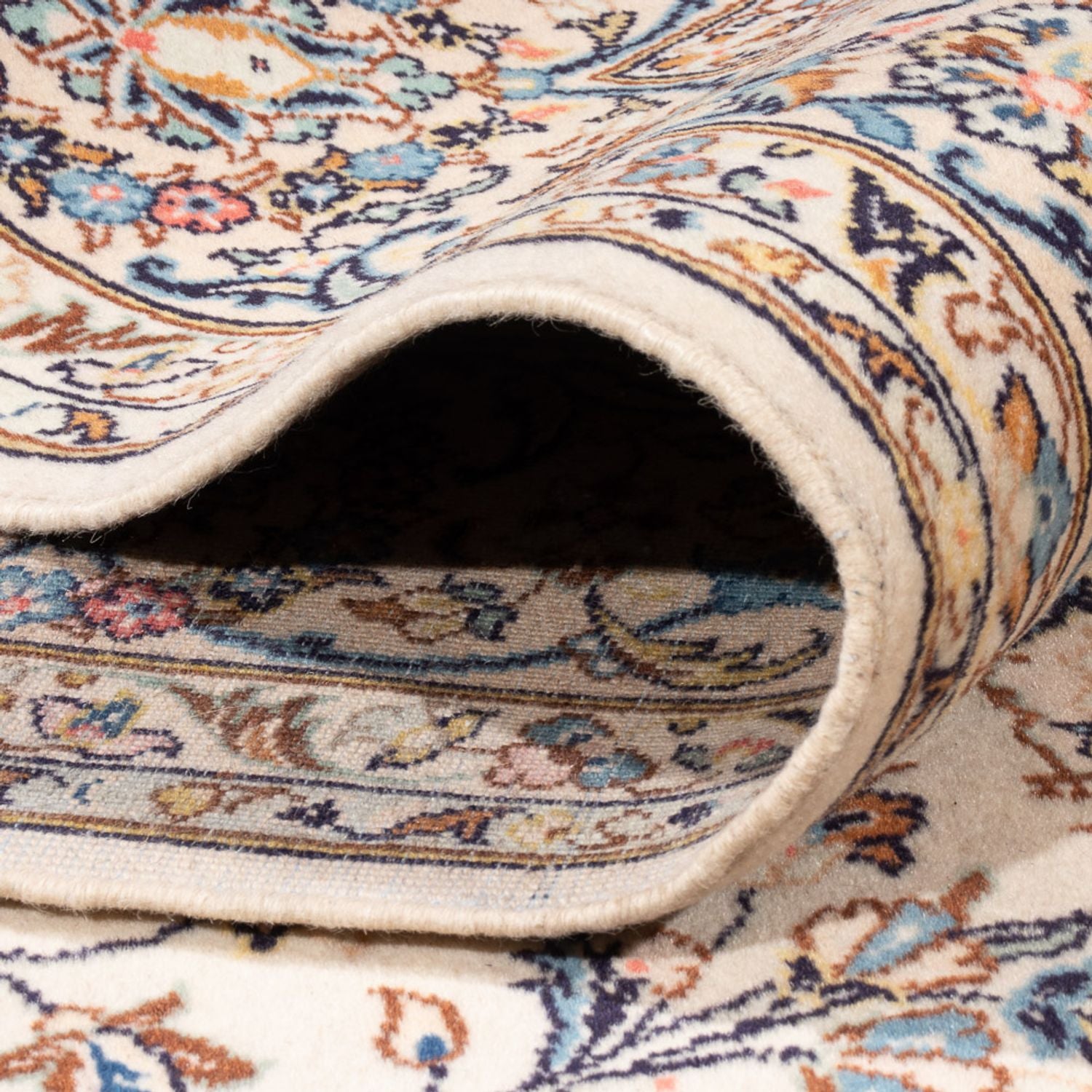 Tapis persan - Keshan - 314 x 198 cm - crème