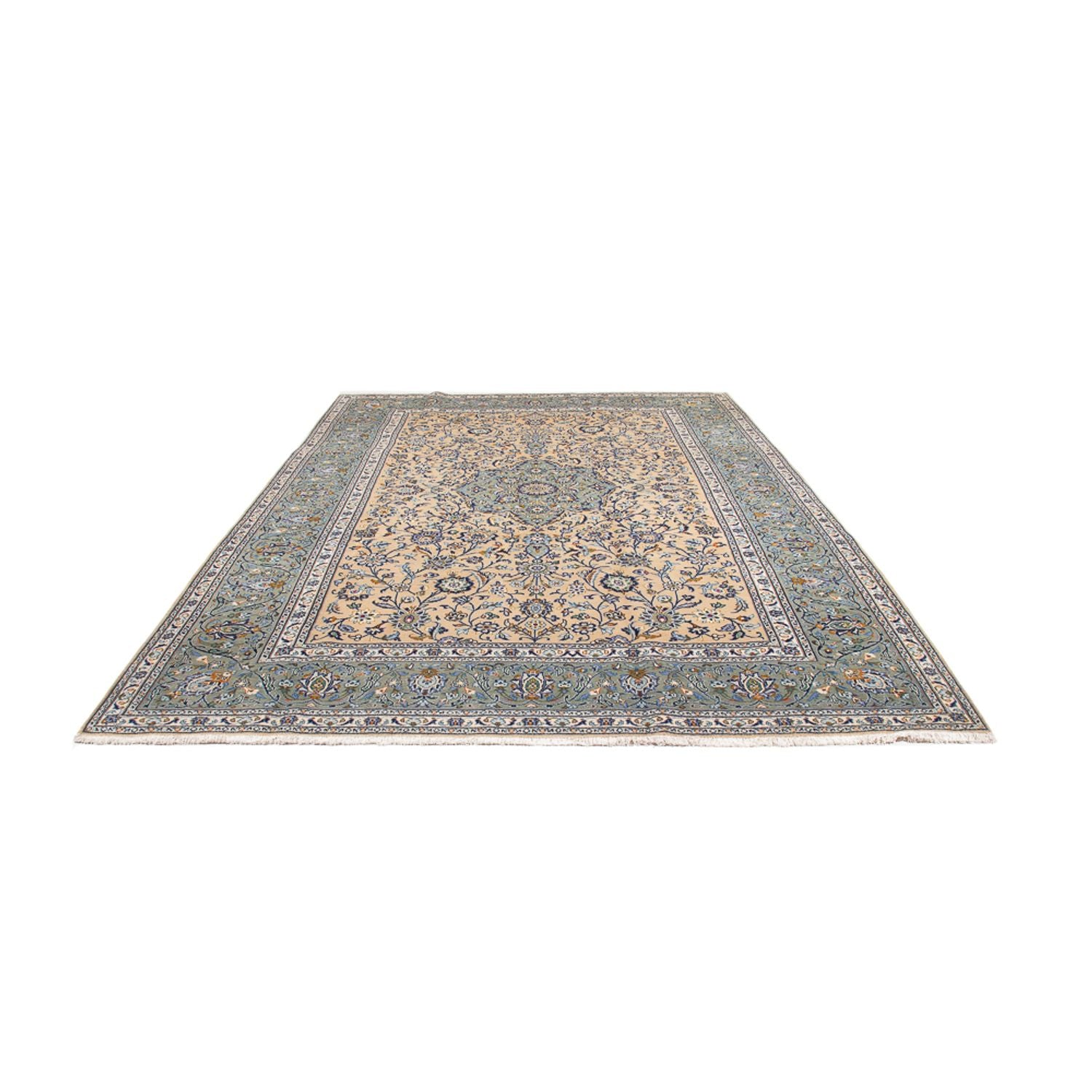 Tapis persan - Keshan - 344 x 245 cm - taupe