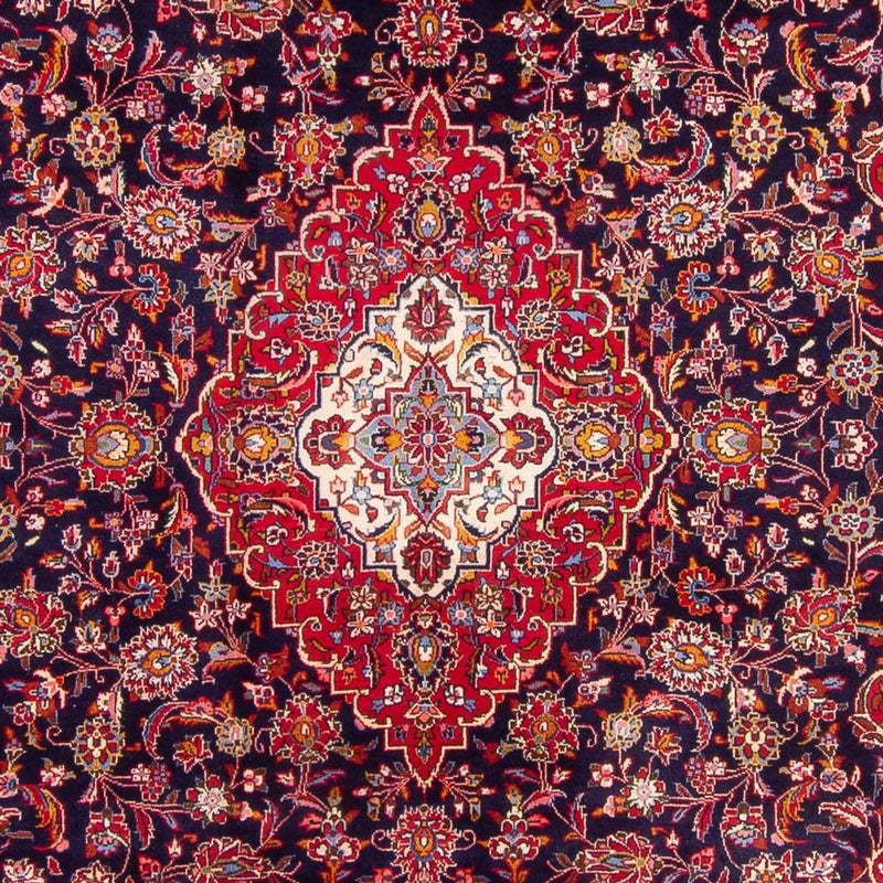 Tapis persan - Keshan - 353 x 246 cm - bleu foncé
