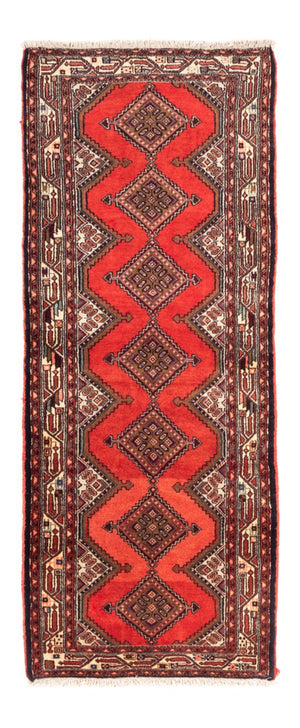 Tapis de couloir Tapis persan - Nomadic - 185 x 75 cm - rouge