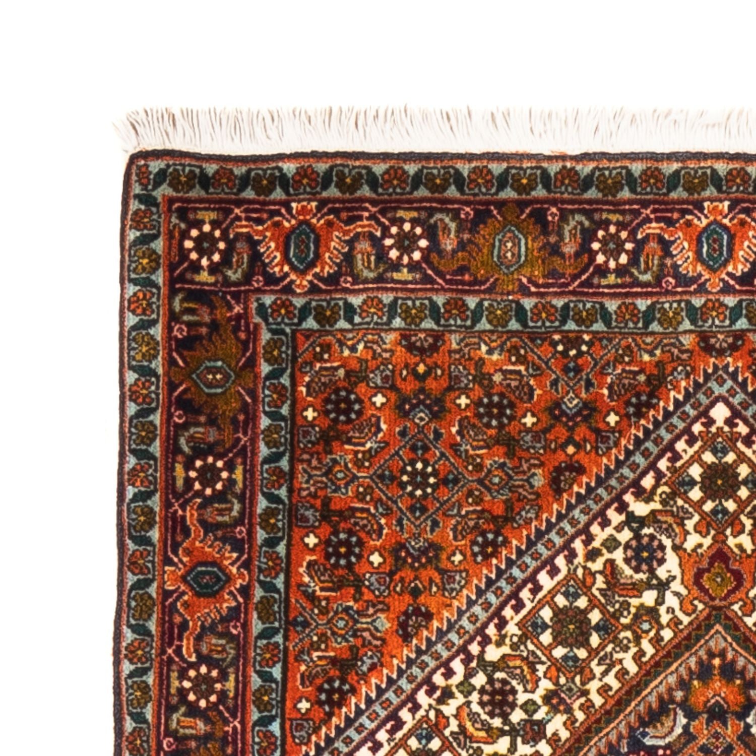 Tapis de couloir Tapis persan - Bidjar - 218 x 75 cm - beige