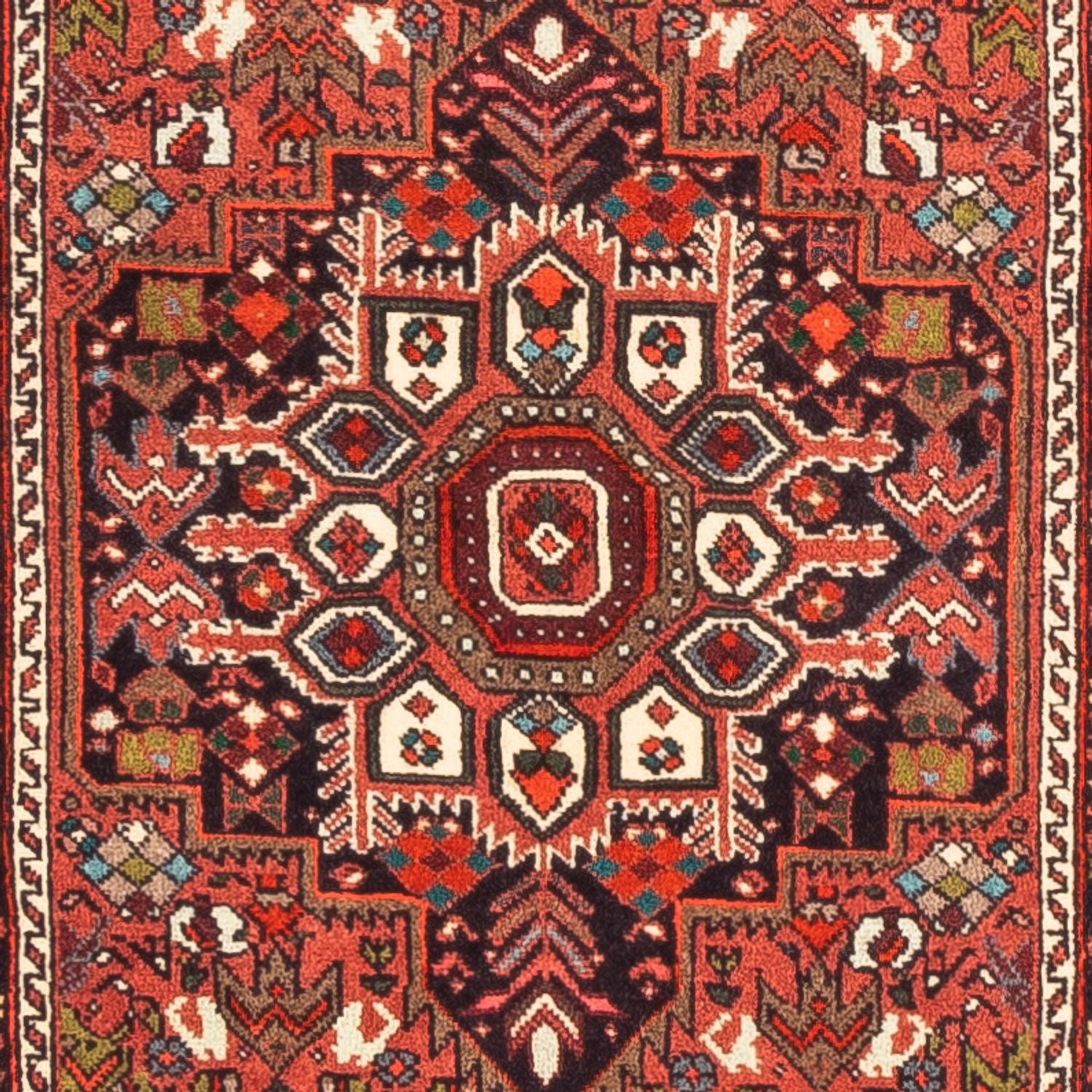 Tapis de couloir Tapis persan - Nomadic - 175 x 60 cm - marron