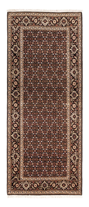 Tapis de couloir Tapis persan - Tabriz - Royal - 196 x 80 cm - bleu foncé