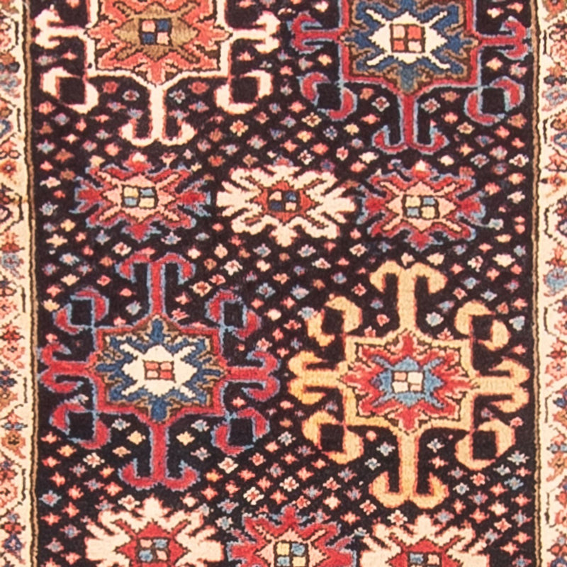 Tapis de couloir Tapis persan - Nomadic - 382 x 107 cm - bleu foncé