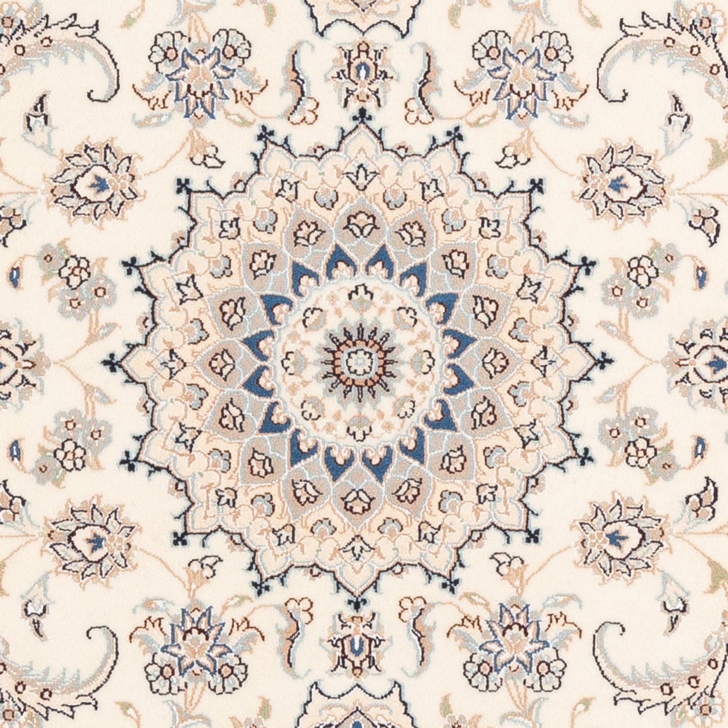 Tapis persan - Nain - Premium - 157 x 108 cm - crème