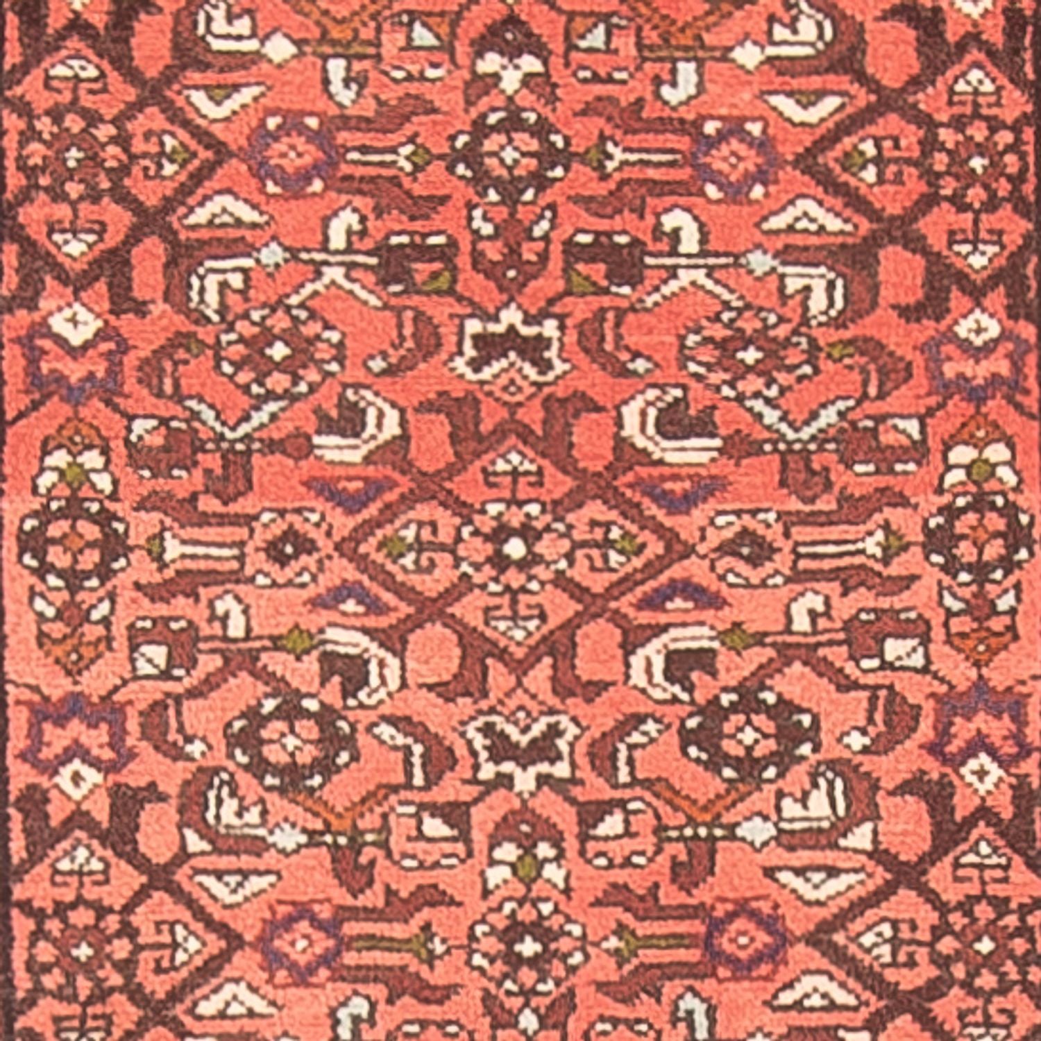 Tapis de couloir Tapis persan - Nomadic - 377 x 83 cm - rouge