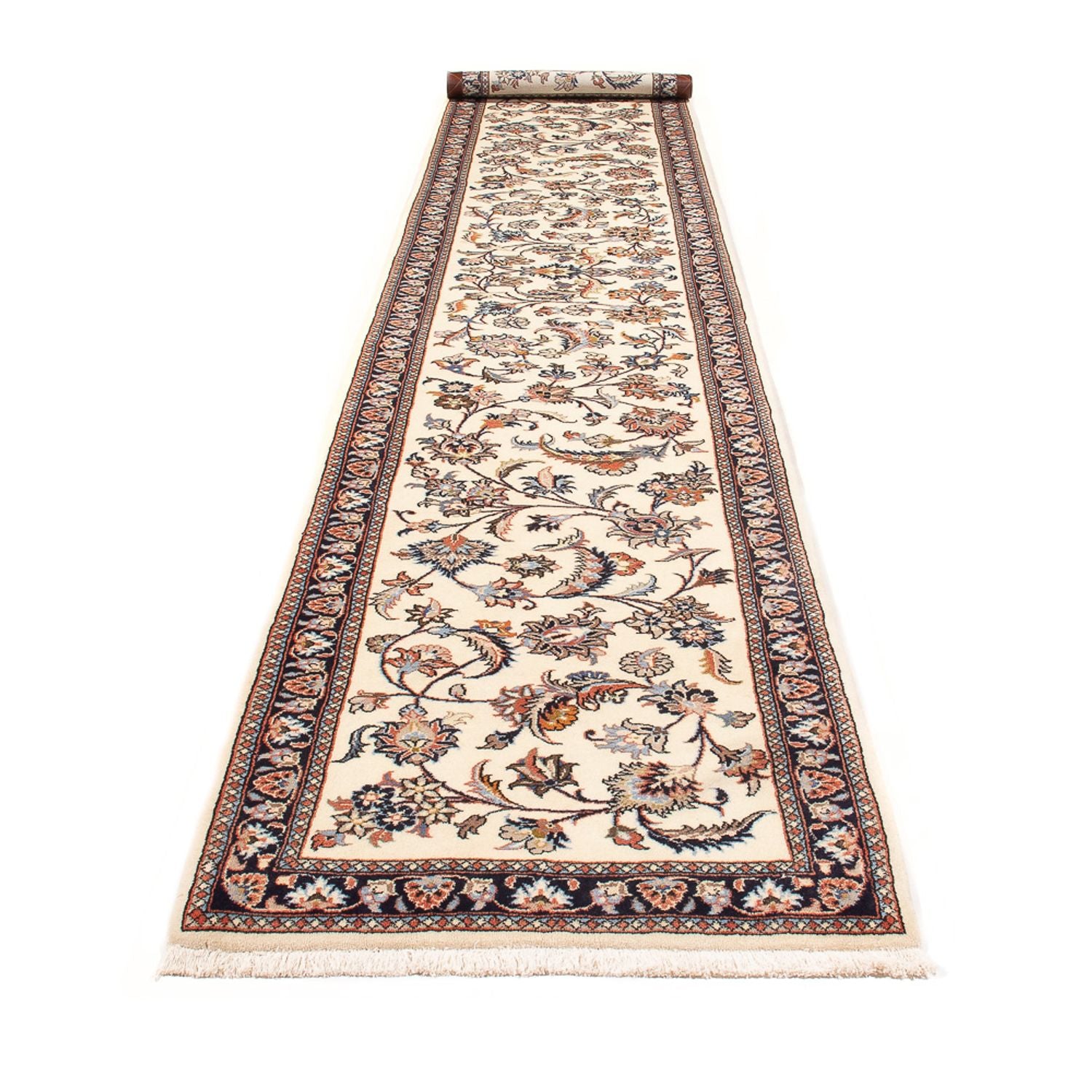Tapis de couloir Tapis persan - Classique - 393 x 75 cm - crème
