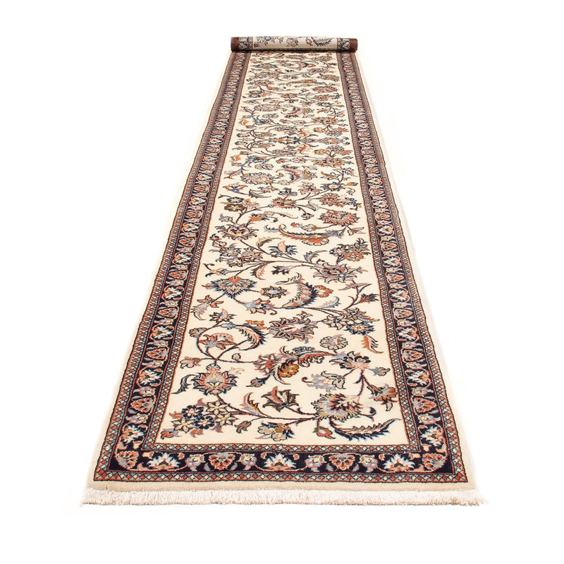 Tapis de couloir Tapis persan - Classique - 393 x 75 cm - crème