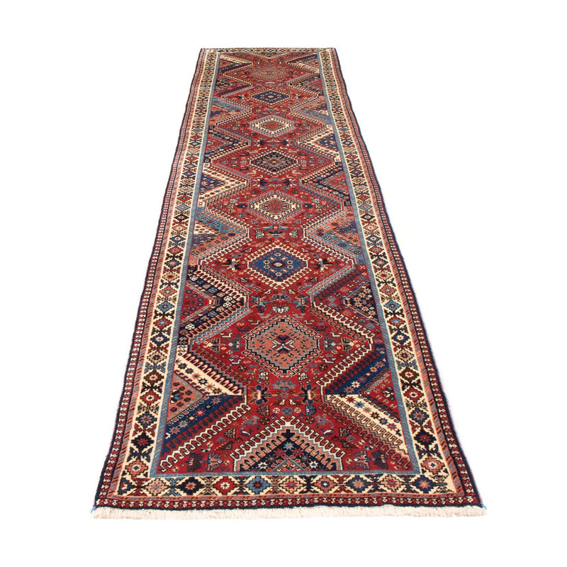 Tapis de couloir Tapis persan - Nomadic - 387 x 80 cm - rouge