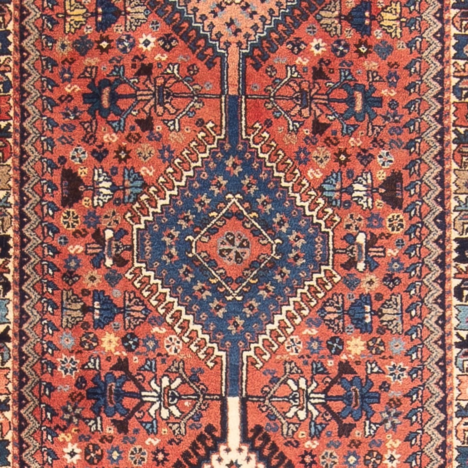 Tapis de couloir Tapis persan - Nomadic - 383 x 80 cm - rouge