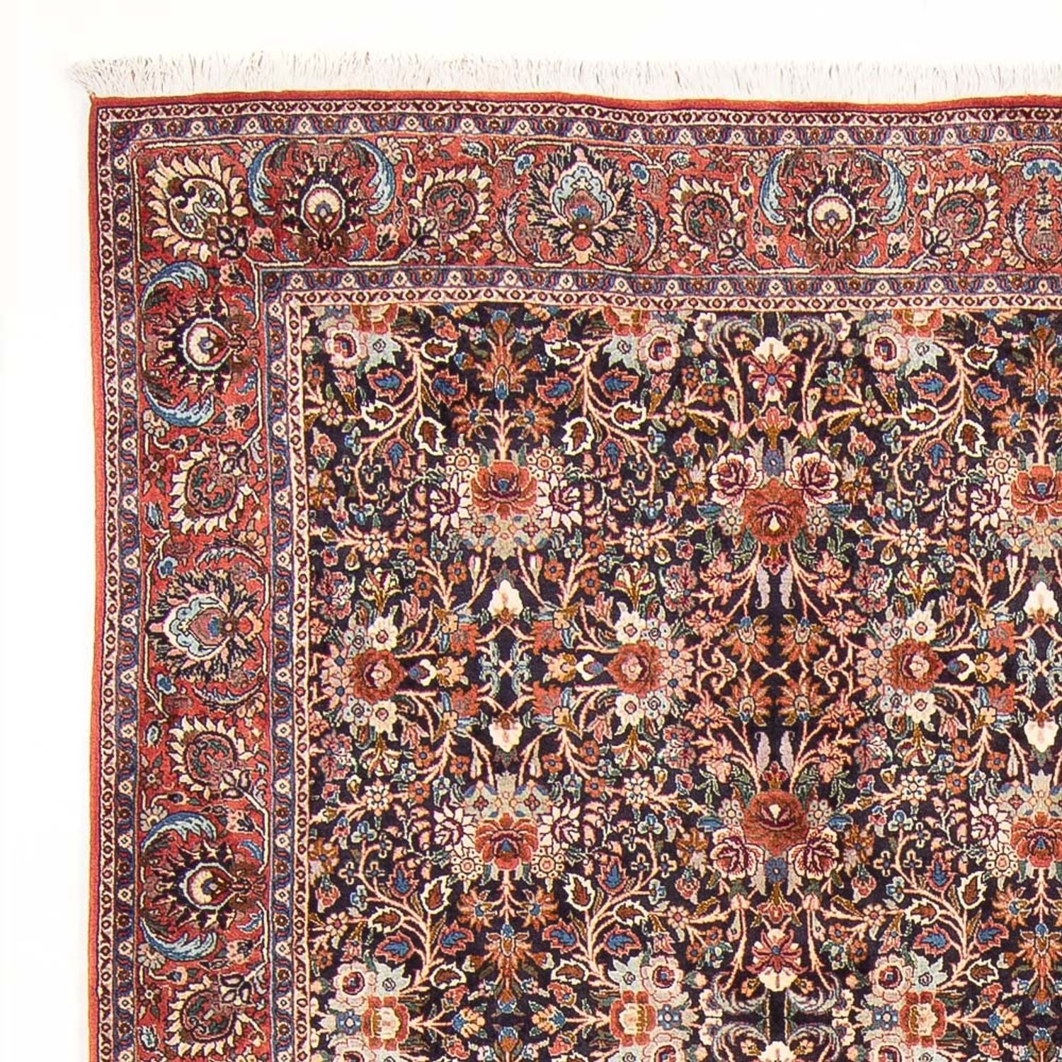 Tapis persan - Bidjar - 305 x 200 cm - bleu foncé