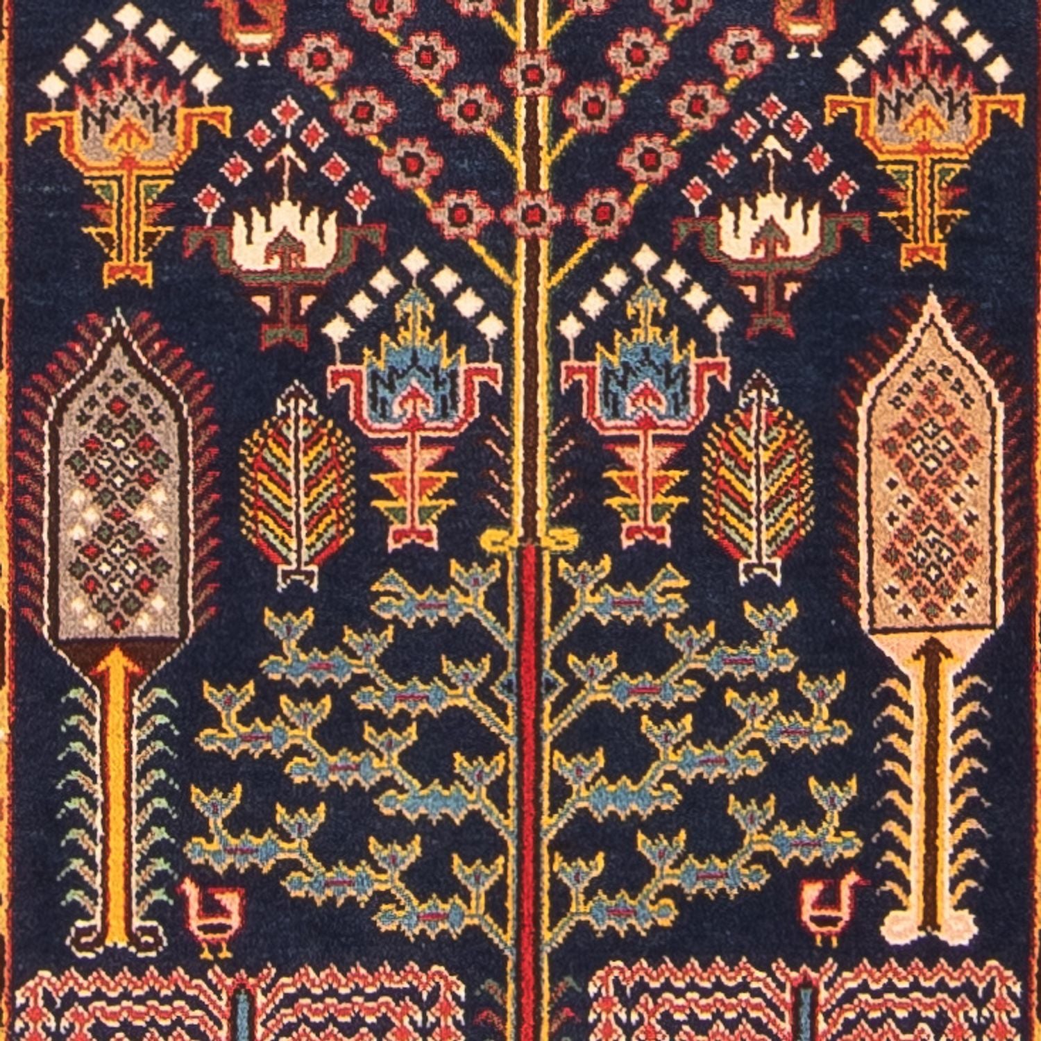 Tapis de couloir Tapis persan - Nomadic - 486 x 97 cm - multicolore