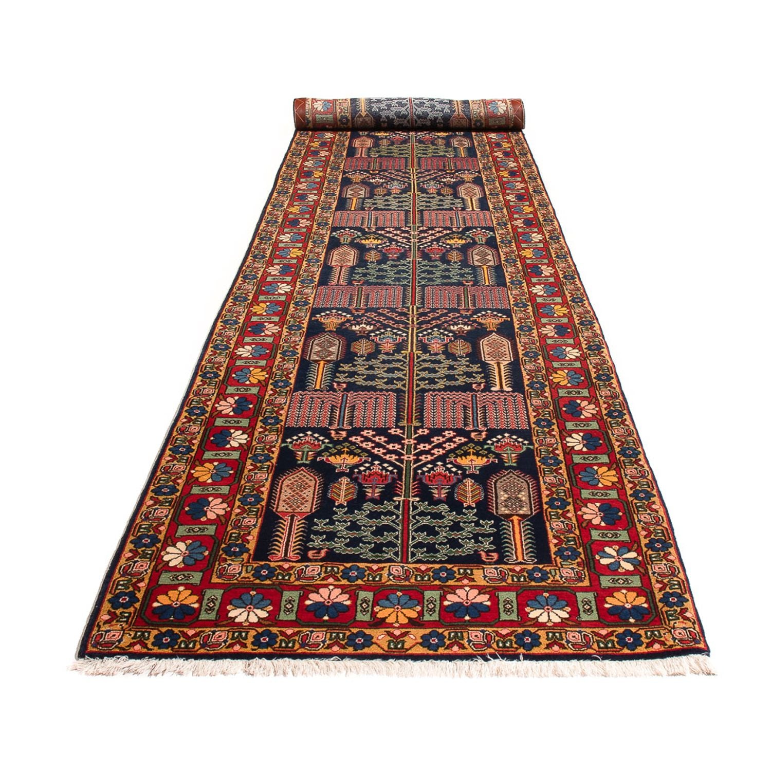 Tapis de couloir Tapis persan - Nomadic - 486 x 97 cm - multicolore