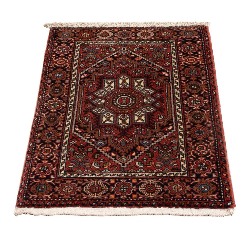 Tapis persan - Nomadic - 77 x 48 cm - rouge