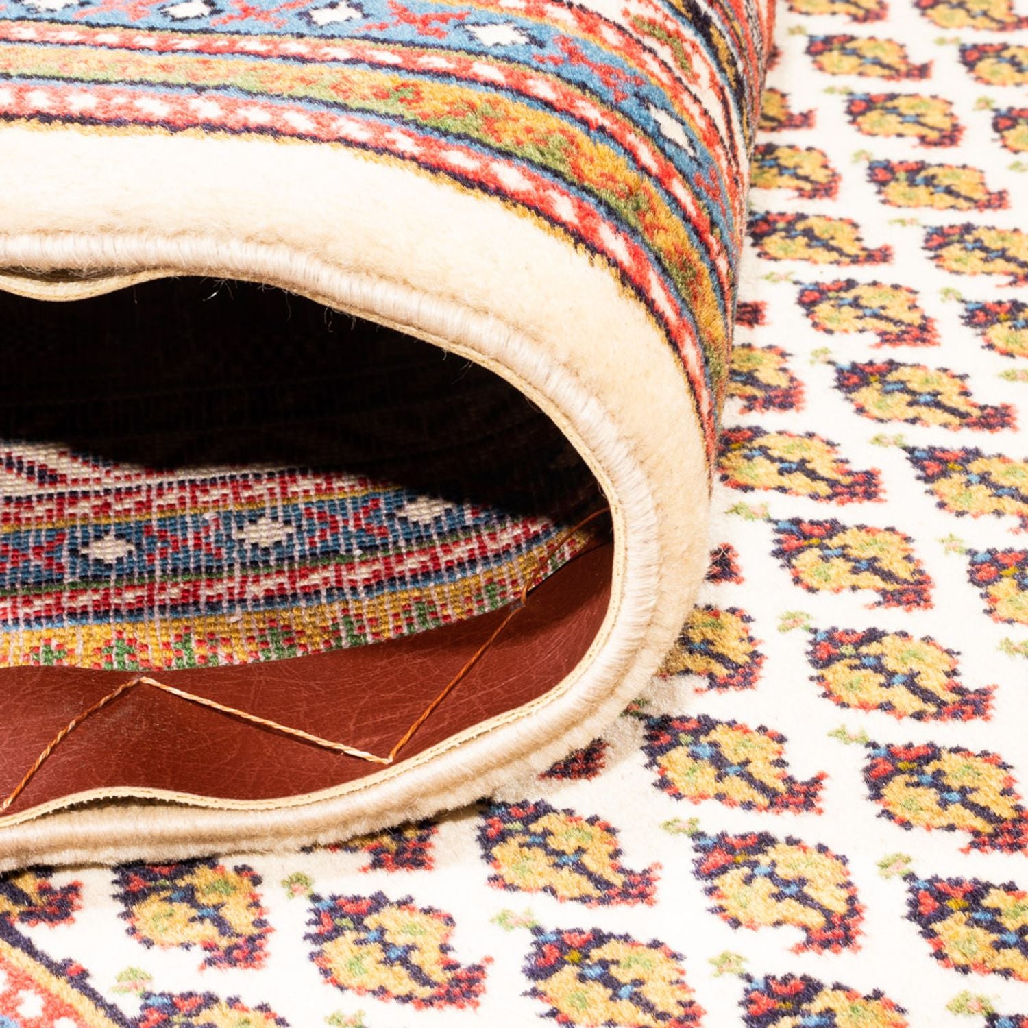 Tapis persan - Mir - 266 x 212 cm - beige clair