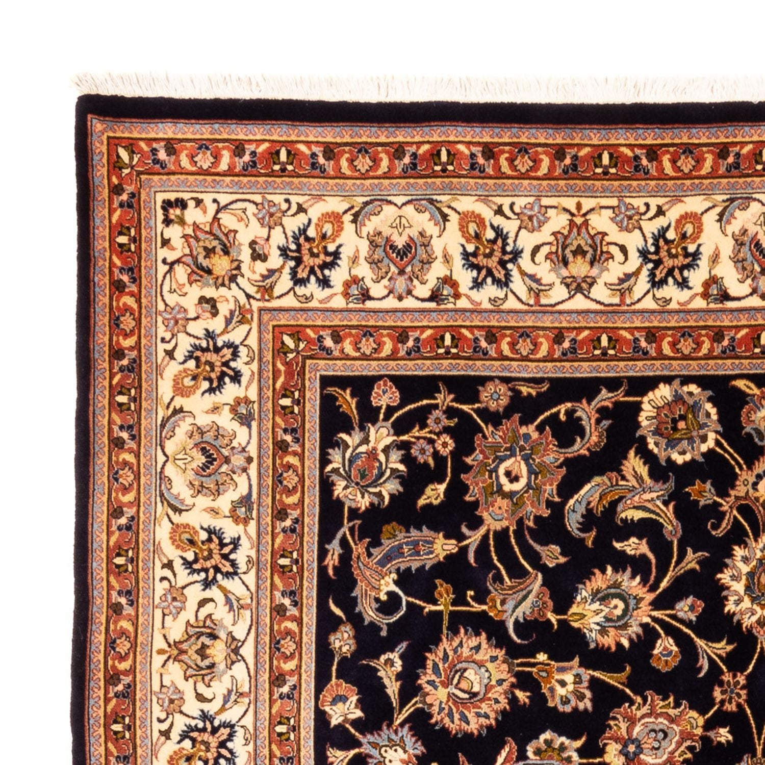 Tapis persan - Classique - 282 x 220 cm - bleu foncé