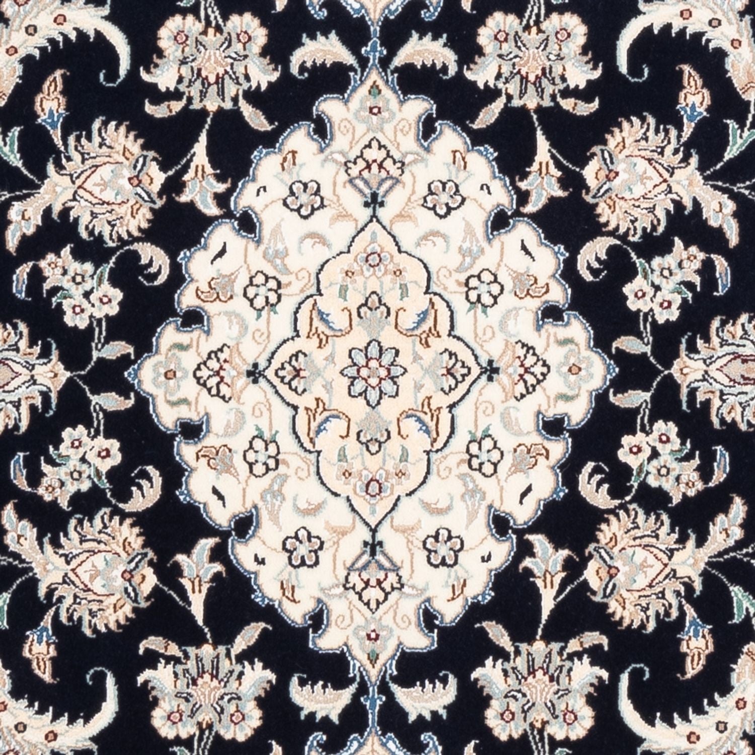 Tapis persan - Nain - Premium - 157 x 108 cm - bleu foncé