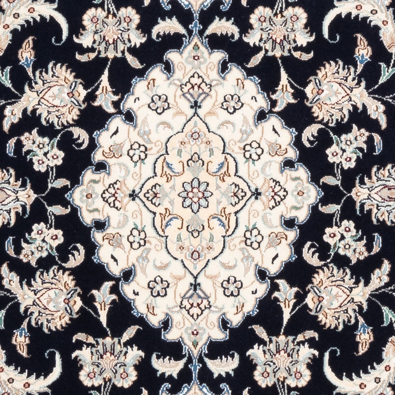 Tapis persan - Nain - Premium - 157 x 108 cm - bleu foncé