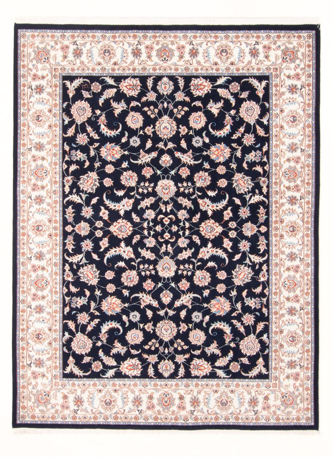 Perserteppich - Täbriz - Royal - 200 x 150 cm - dunkelblau