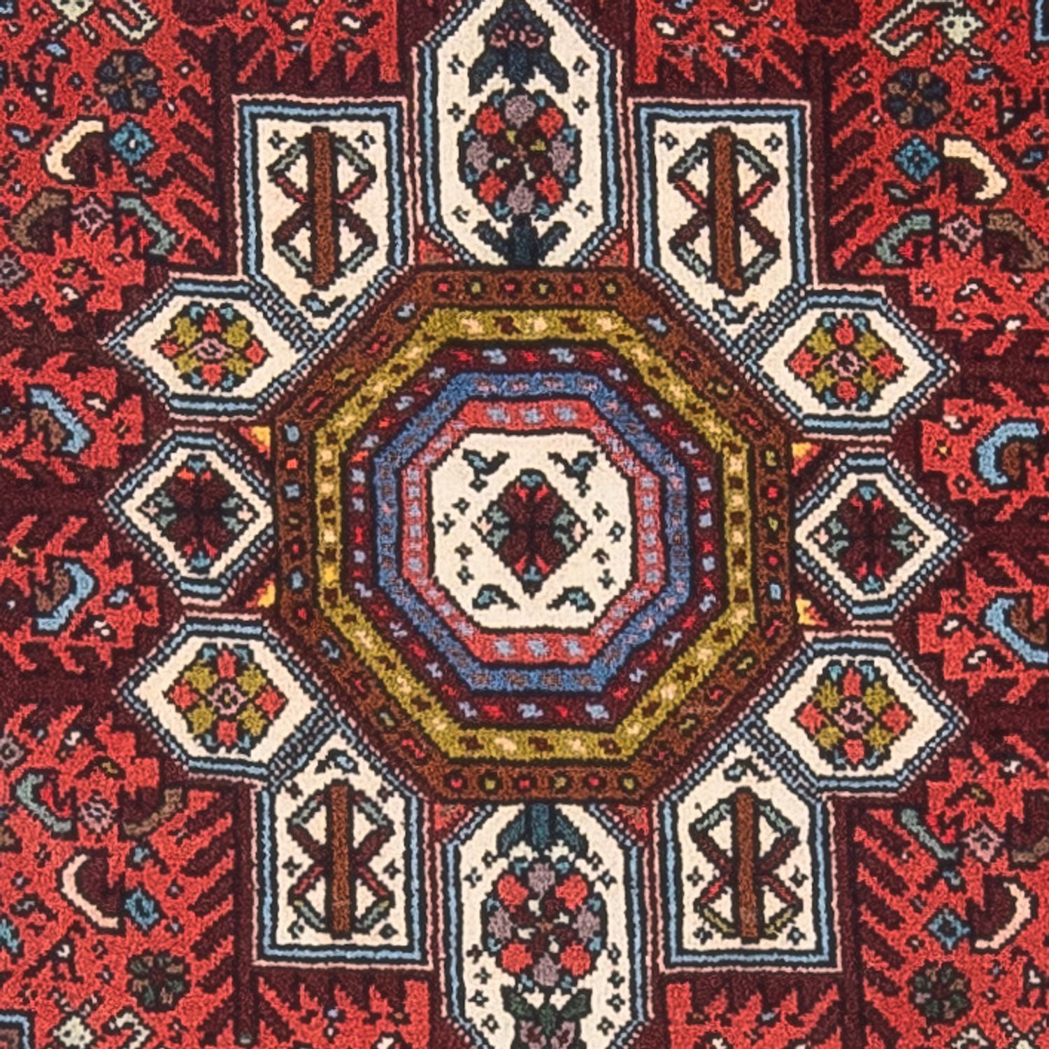 Tapis persan - Nomadic - 129 x 70 cm - rouge