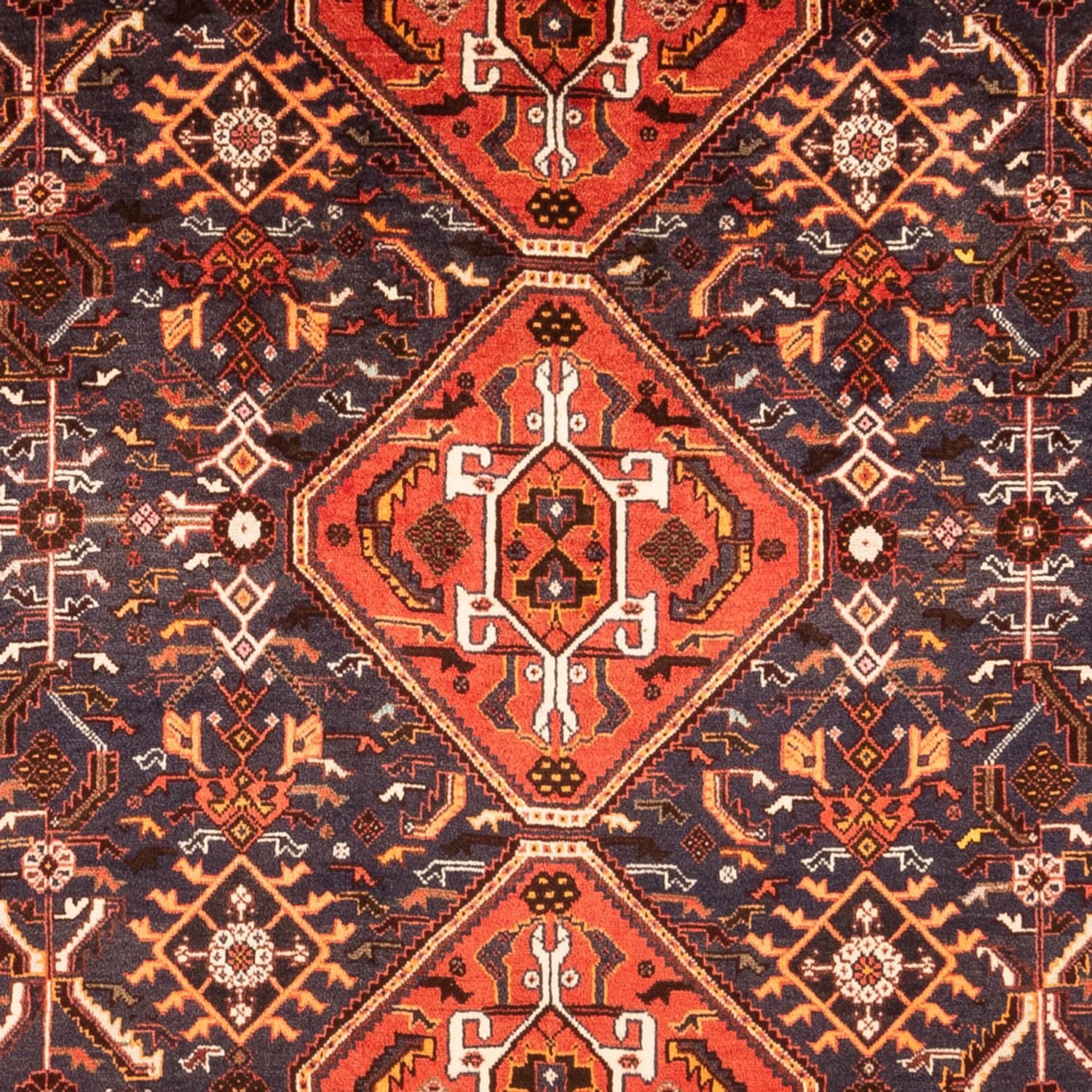Tapis persan - Nomadic - 305 x 188 cm - rouge foncé
