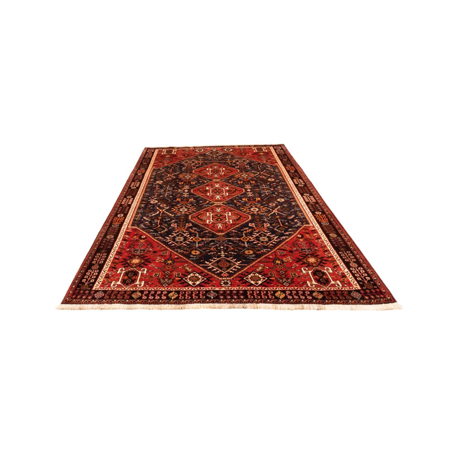 Tapis persan - Nomadic - 305 x 188 cm - rouge foncé