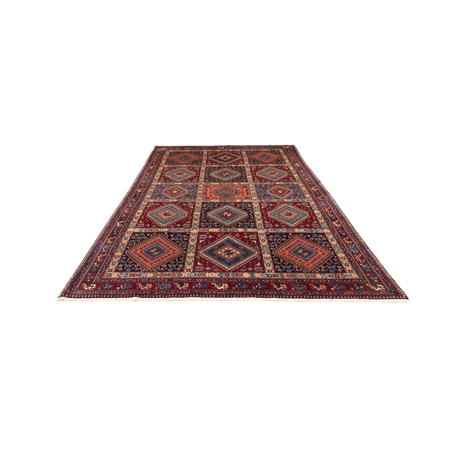 Tapis persan - Nomadic - 311 x 200 cm - rouge foncé