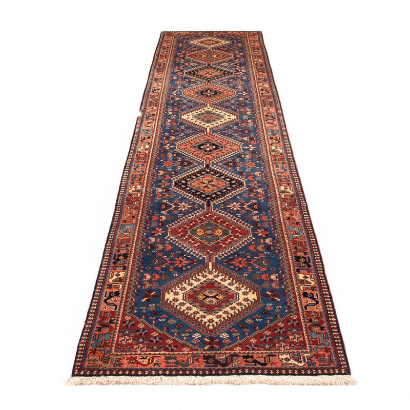 Tapis de couloir Tapis persan - Nomadic - 392 x 82 cm - bleu