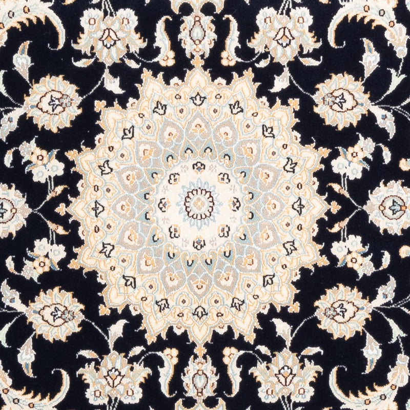 Tapis persan - Nain - Premium - 154 x 104 cm - bleu foncé