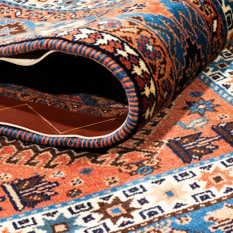 Tapis persan - Nomadic - 238 x 200 cm - rouge foncé