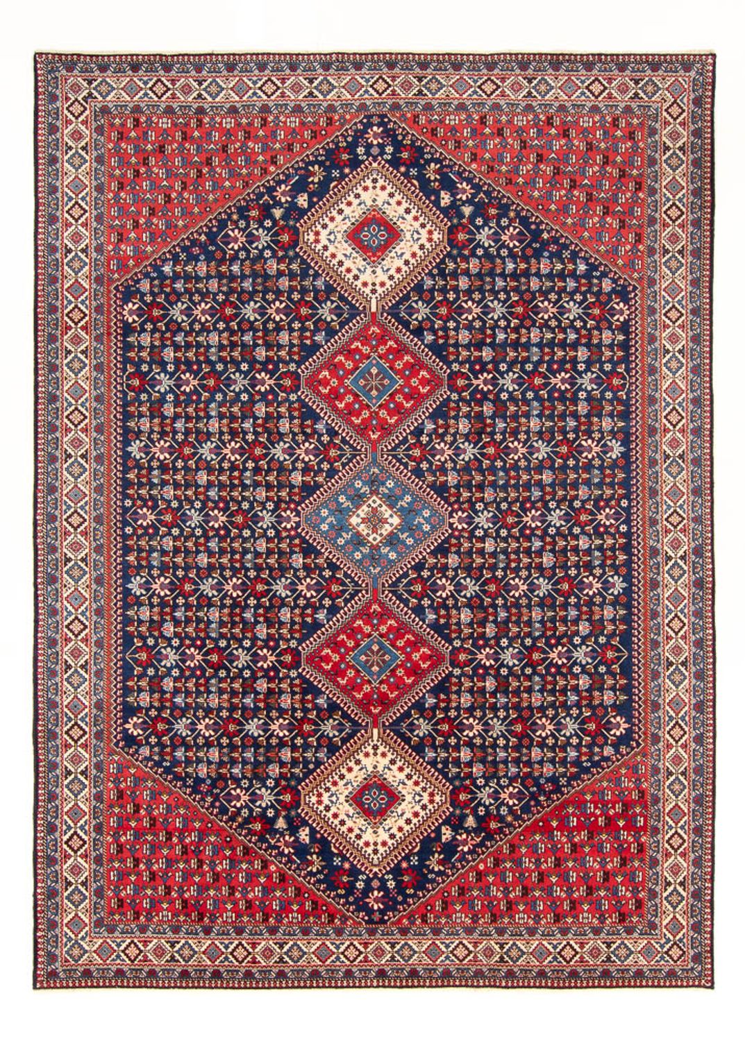 Tapis persan - Nomadic - 300 x 204 cm - bleu foncé