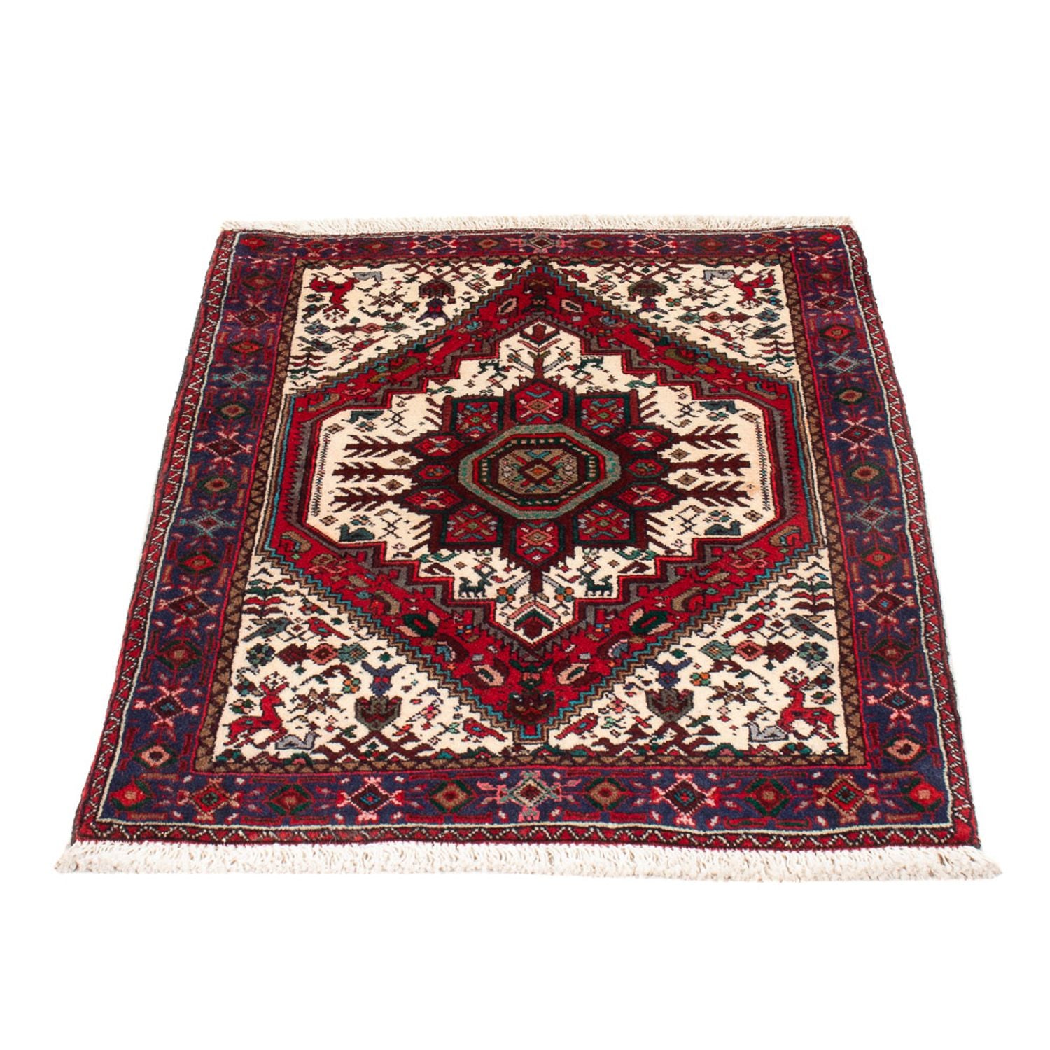 Tapis persan - Nomadic - 95 x 58 cm - crème