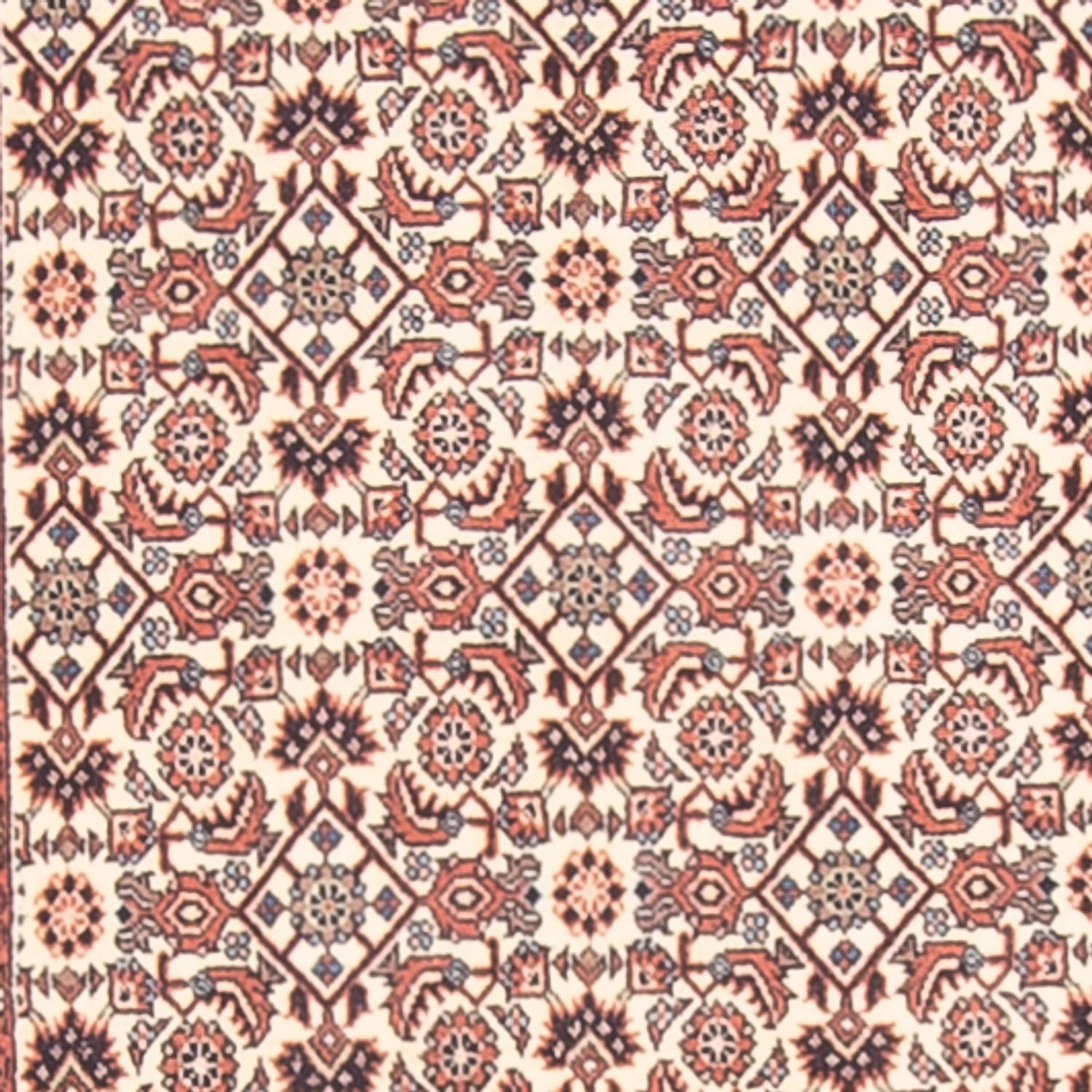 Tapis de couloir Tapis persan - Bidjar - 398 x 85 cm - beige