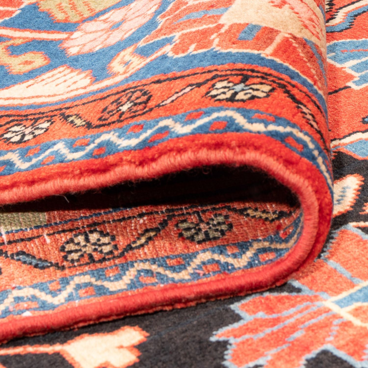 Tapis persan - Nomadic - 291 x 200 cm - bleu foncé