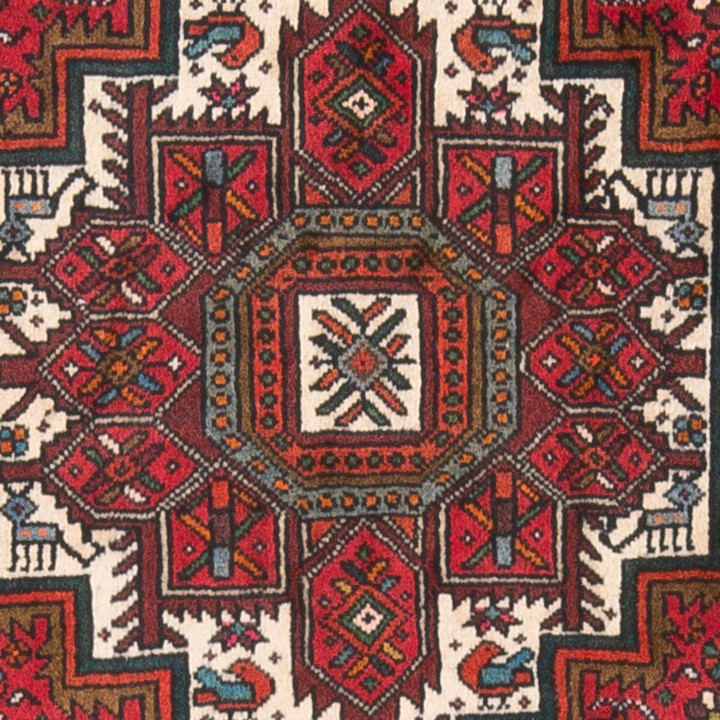 Tapis persan - Nomadic - 124 x 82 cm - rouge