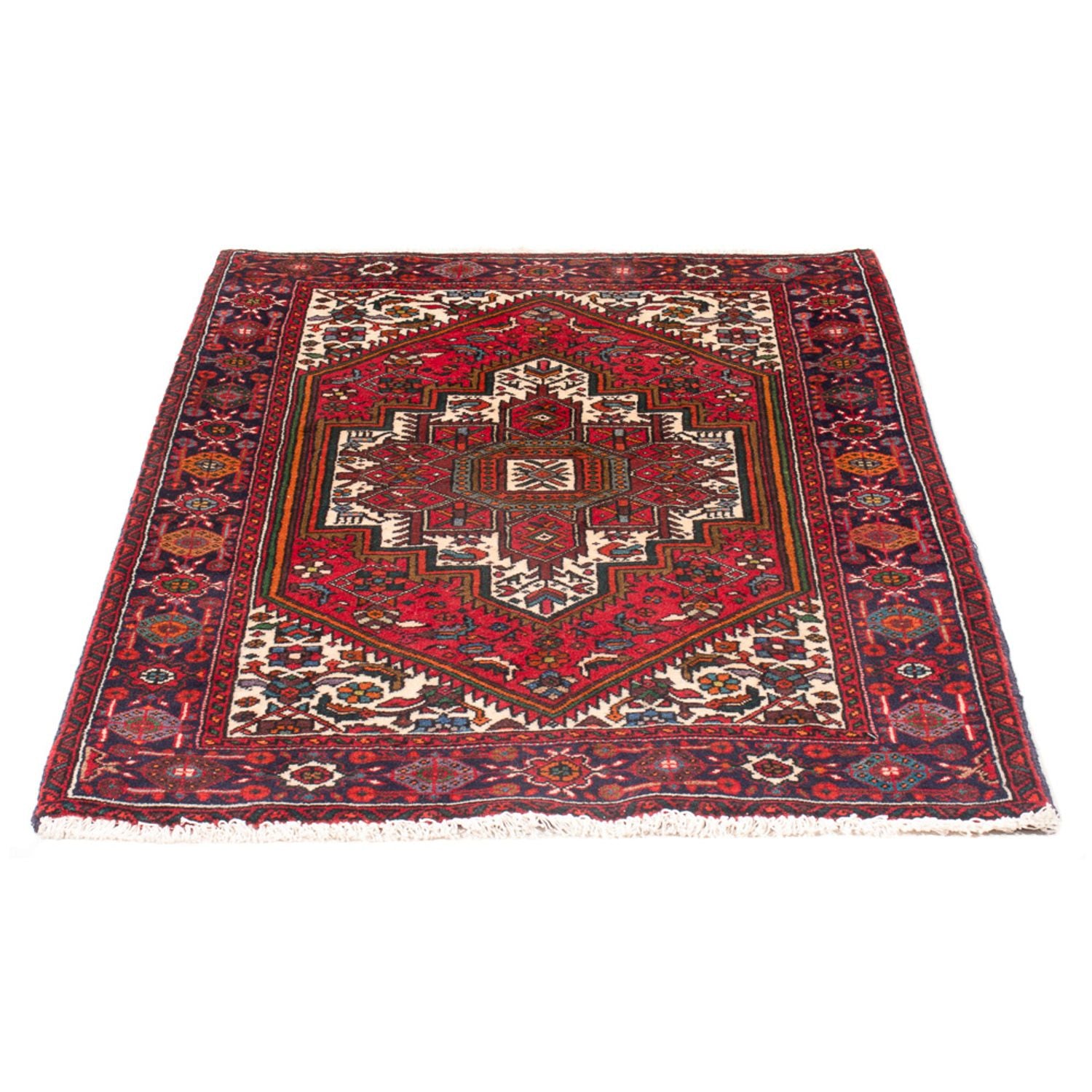 Tapis persan - Nomadic - 124 x 82 cm - rouge