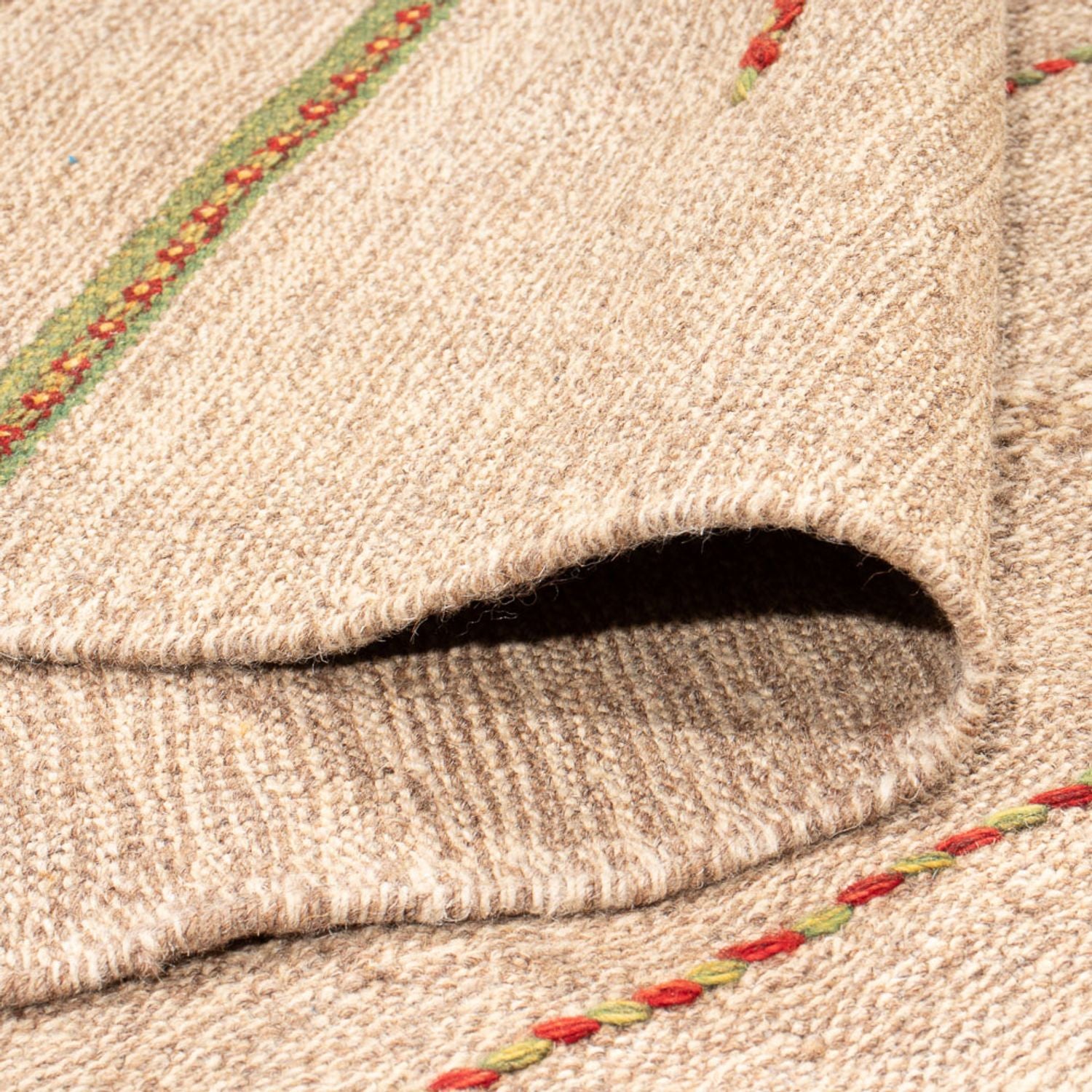 Tapis Kelim - Tendance - 289 x 191 cm - beige clair