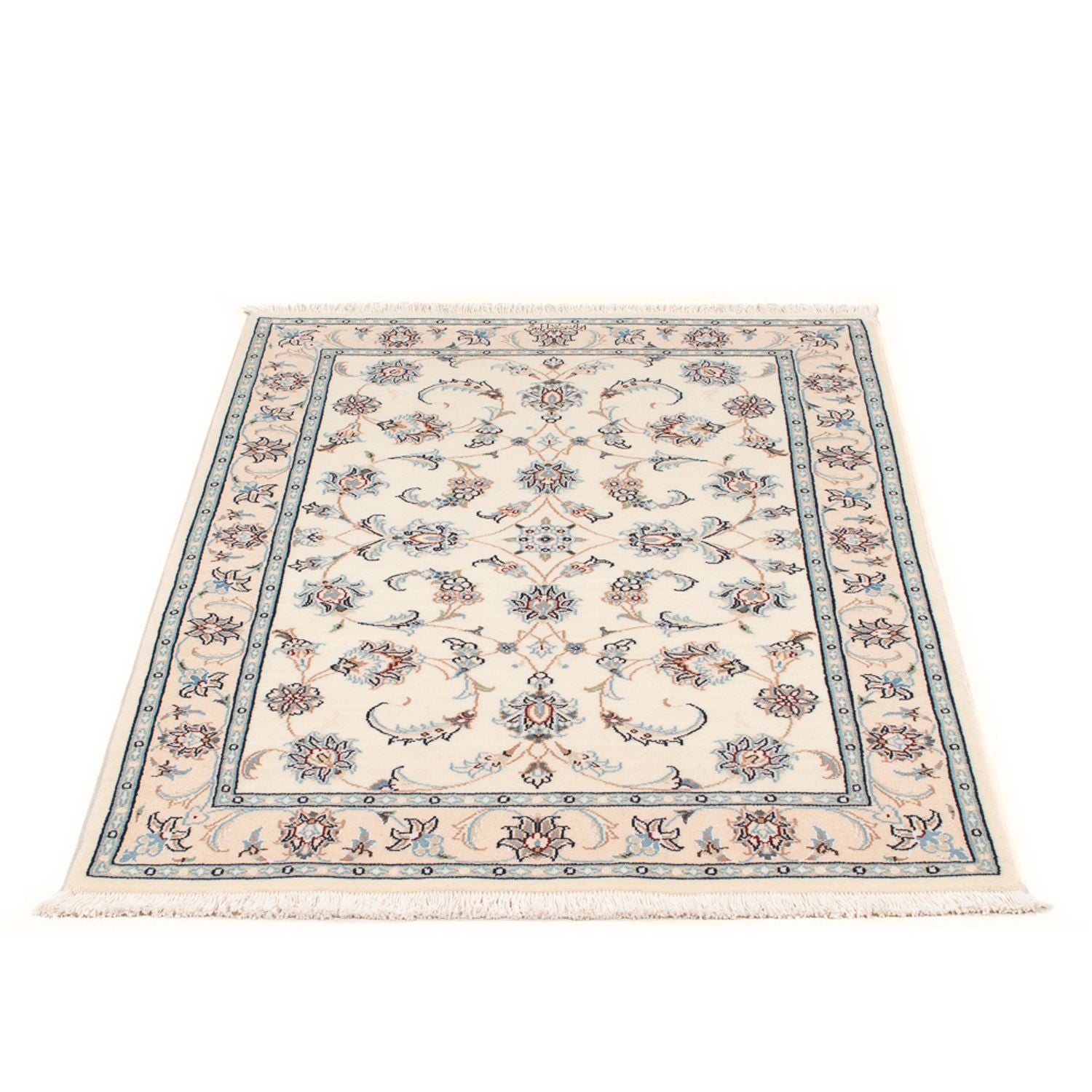 Tapis persan - Nain - Premium - 118 x 80 cm - crème