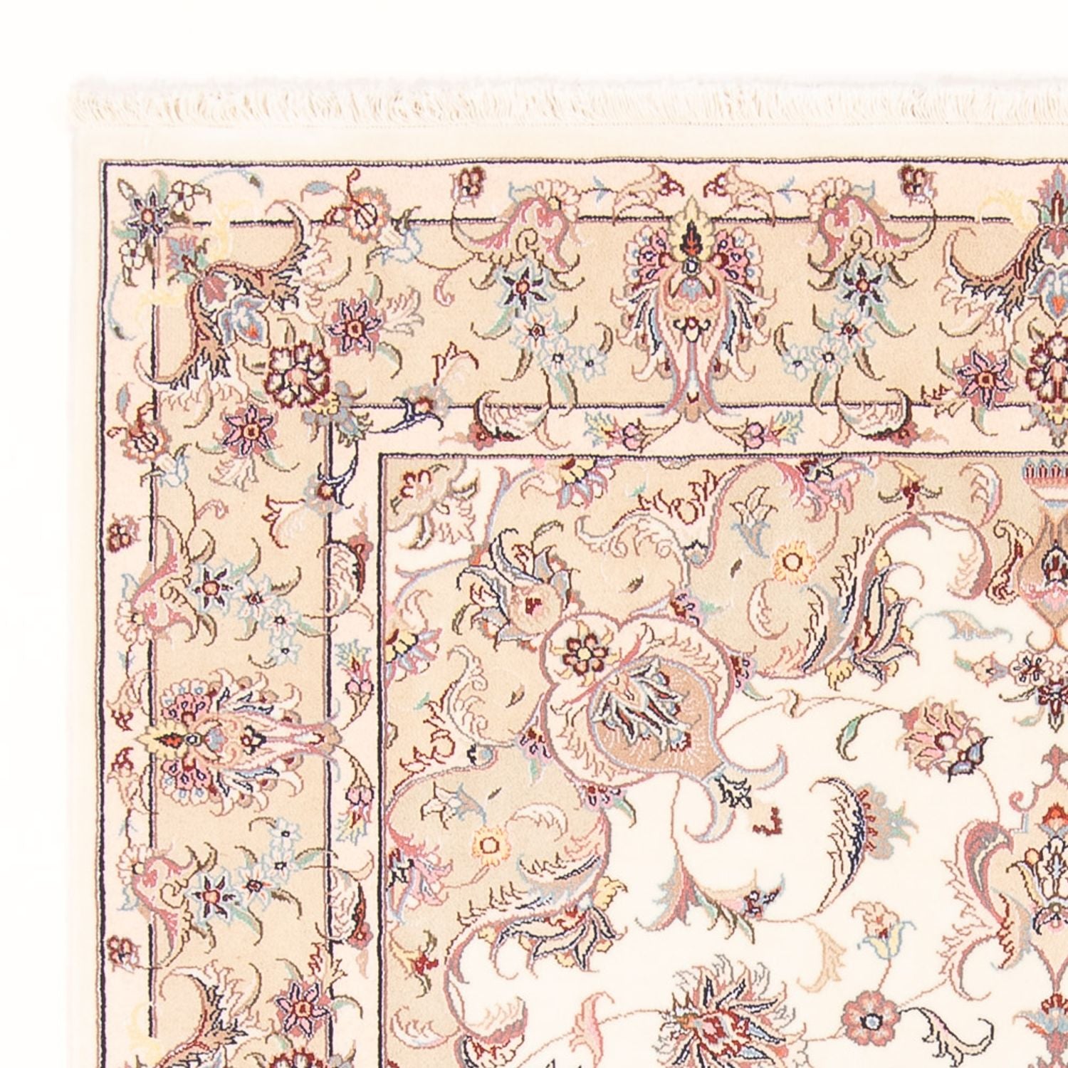 Tapis persan - Tabriz - Royal - 196 x 150 cm - crème