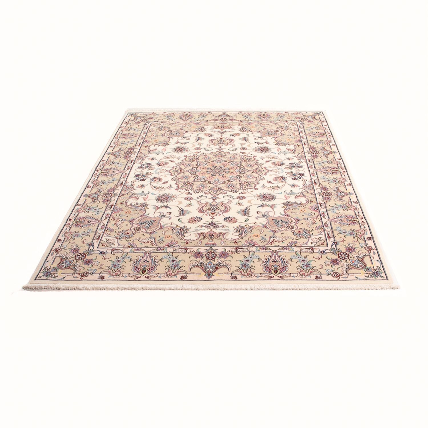 Tapis persan - Tabriz - Royal - 196 x 150 cm - crème