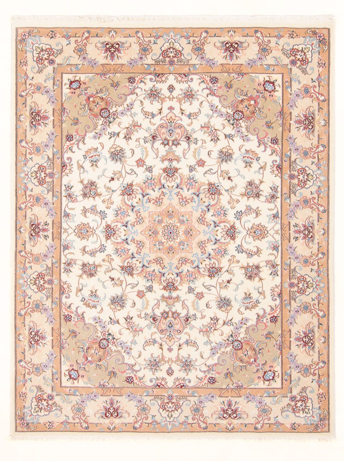Perserteppich - Täbriz - Royal - 195 x 147 cm - creme