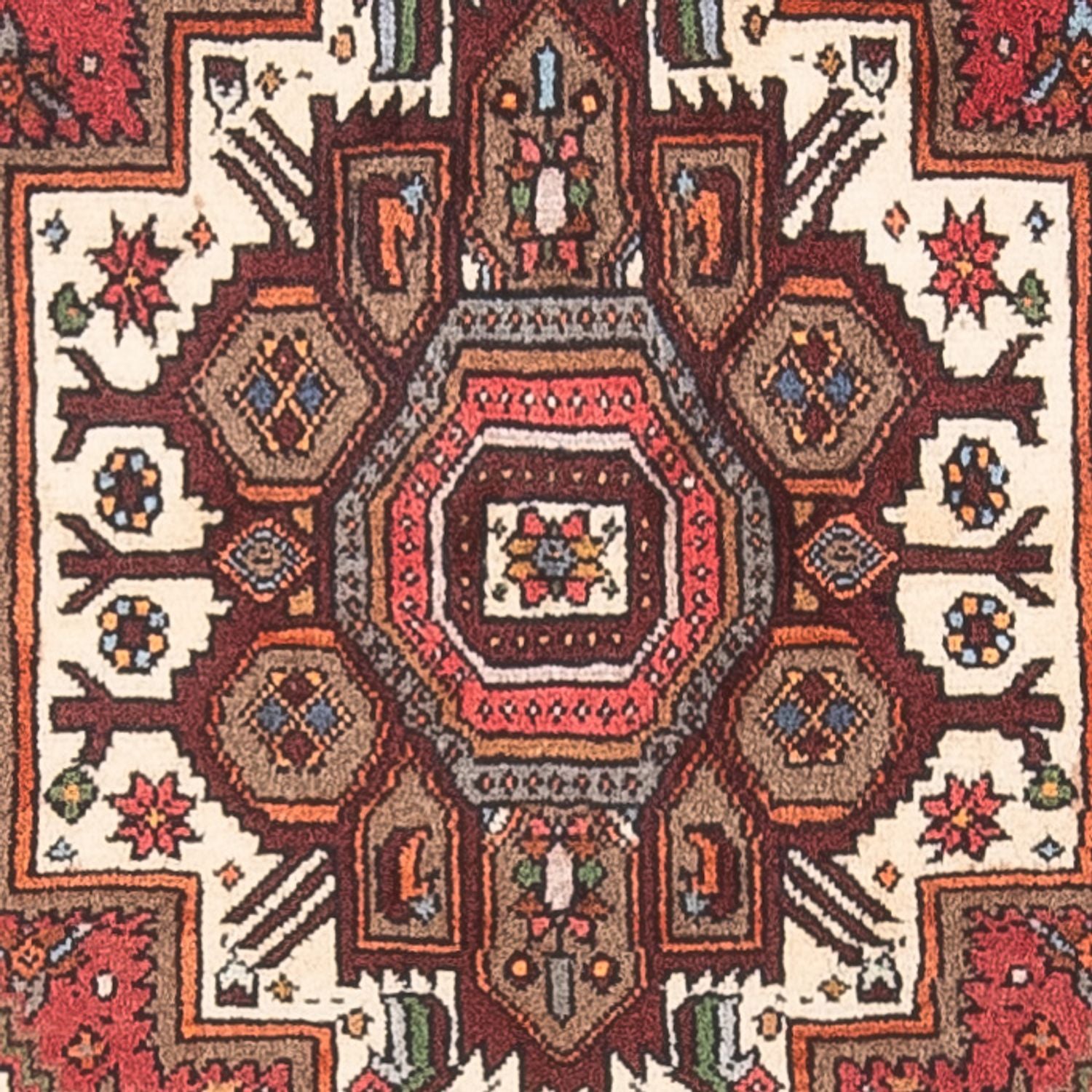 Tapis persan - Nomadic - 123 x 80 cm - crème