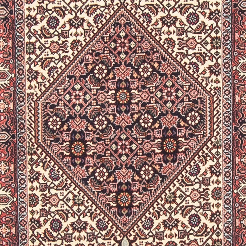 Tapis de couloir Tapis persan - Bidjar - 410 x 67 cm - crème