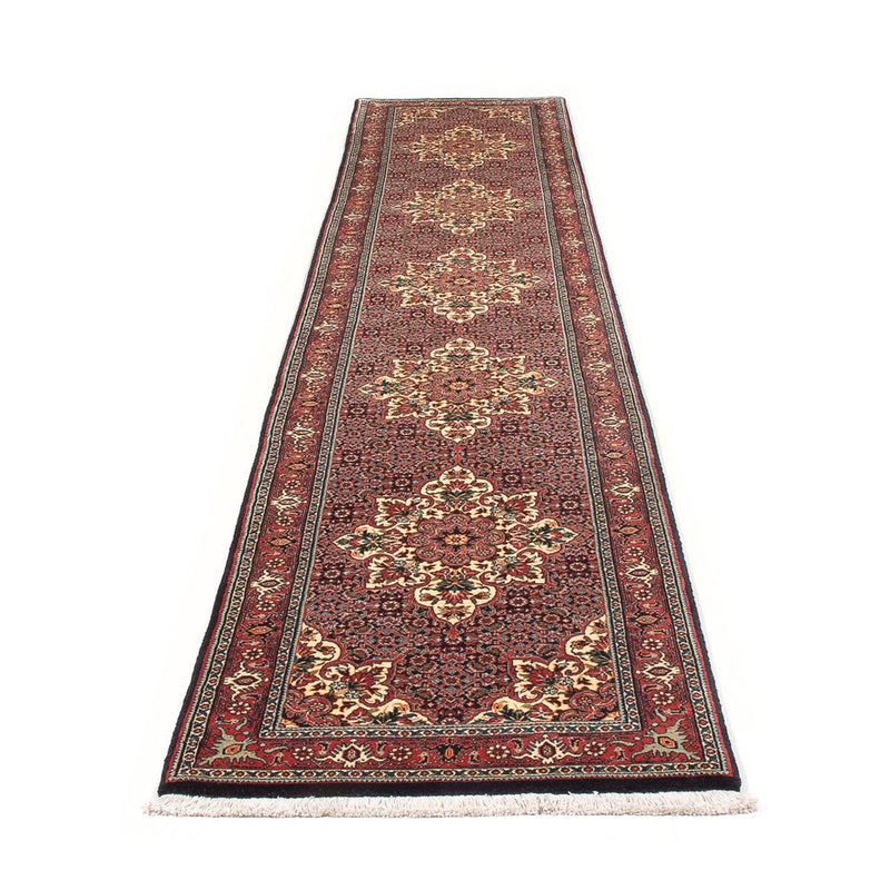 Tapis de couloir Tapis persan - Bidjar - 357 x 70 cm - bleu foncé